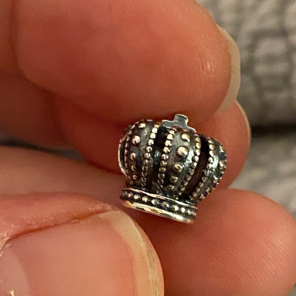 Pandora silver “Regal Crown” charm.